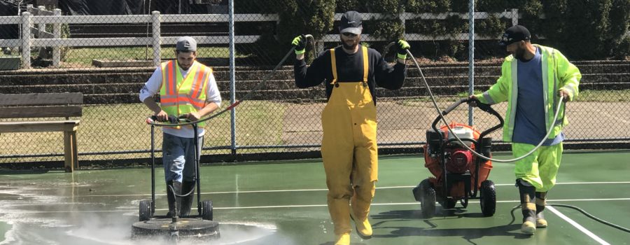 surface clean your court